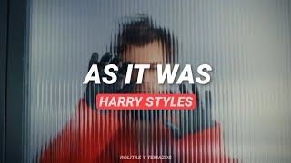 Harry Styles  As it was  Lyrics  Pronunciación [upl. by Sirod]