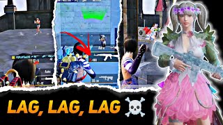 BGMI UPDATE 34 LAG LAG LAG 💔💔  SOLO VS SQUAD BGMI CLUTCHES 🥶 [upl. by Assilen]