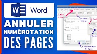 Comment Annuler La Numérotation Des Pages Dans Word  2024 [upl. by Hterag]