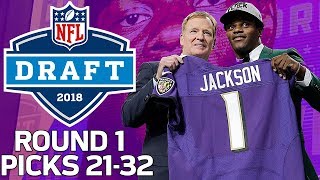 Picks 2132 Lamar Jackson Gets Drafted amp WRs Go off the Board Round 1  2018 NFL Draft [upl. by Candice]