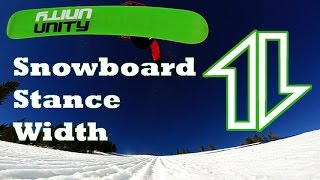 How to find YOUR snowboard stance width [upl. by Ahseenat535]