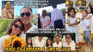 ANDI EIGENMANN amp GWEN GUCK SABAY NA HINATID ANG INA SA HULING HANTUNGAN JACLYN MAY MSG KAY PHILMAR [upl. by Quintie]