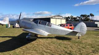 Percival ProctorVega Gull start and taxi [upl. by Gnous]