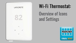 STRATAHEAT WiFi Thermostat SetUp Guide  Icons Manual amp Programmable Settings [upl. by Grunberg]