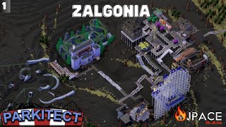 The haunted Jungle  Zalgonia Parkitect Part 1 [upl. by Modeste]