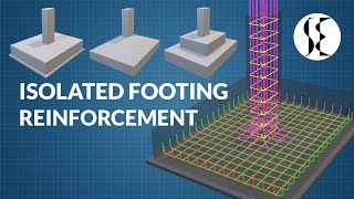 Typical Reinforcement in Isolated Footing [upl. by Yedsnil]