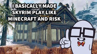 I modded Skyrim play like Minecraft and Risk live [upl. by Georglana]