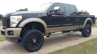 2011 Ford F250 King Ranch Sunroof Navigation 4x4 Lifted [upl. by Steffin]