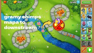 kolejny odcinek Bloons TD 6 gramy chimps mapa to downstream 😄 [upl. by Brod517]