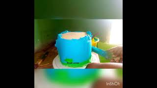 How to get a smooth cake covering buttercreamcakes cakes cakedecorating cakedecoration baking [upl. by Starobin]