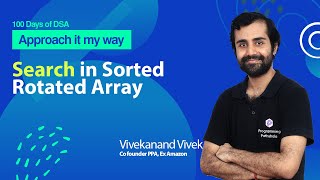 Search in Sorted Rotated Array  Binary Search  L27 [upl. by Fritzie]