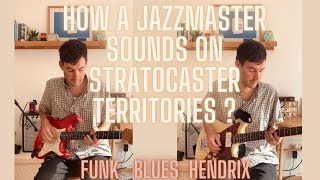 How a Jazzmaster sounds on Stratocaster territories Funk Blues Hendrix w Fender Princeton Reverb [upl. by Oinota]