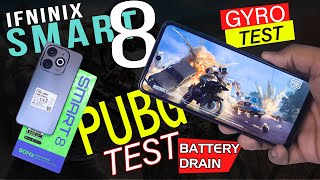 Infinix Smart 8 Pubg Test Gaming Review quot Gyro quot Graphics quotAnutu ScorequotBattery  Smart 8 Price In🇵🇰 [upl. by Auqinat]