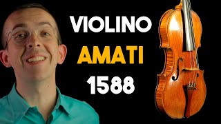 VIOLINO AMATI MUITO ANTIGO  1588  INSTRUMENTOS HISTÓRICOS  LUTHIER WILLIAN VASCONCELLOS [upl. by Nnyladnarb32]