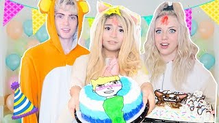 We Tried Decorating Cakes  Cooking With The Blonde Squad [upl. by Aiki564]