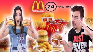 24 HORAS COMENDO SÓ MC DONALDS youANDiGames [upl. by Mccully]