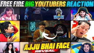 All YouTubers REACTION On AJJUBHAI FACE REVEAL 😱🔥 I DID MISTAKE IN FACE REVEAL Total Gaming [upl. by Ieppet82]