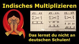 indisches Multiplizieren  geheime Lehrermethoden  Mathematik  Lehrerschmidt  einfach erklärt [upl. by Zach]