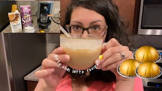 Dirty chai latte recipe with Nespresso’s voltesso espresso pod Hit or miss [upl. by Battiste]