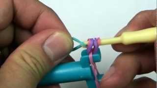 Lesson 2 Mini Rainbow Loom® video  Mini Loom Bracelet [upl. by Gnirol]