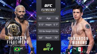 DEIVESON FIGUEIREDO VS BRANDON MORENO 2 FULL FIGHT UFC 263 [upl. by Landa104]