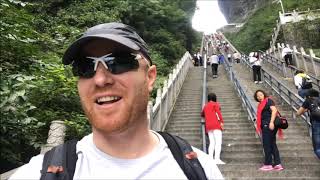 Tianmen Mountain Part 1 Zhangjiajie China Walkabout 天门山 [upl. by Anallij245]