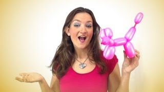 Easy CLASSIC ONE BALLOON DOG Balloon Animal Tutorial  Learn Balloon Animals with Holly [upl. by Ehav566]