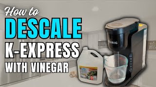 DESCALE WITH VINEGAR Keurig K Express Coffee Machine [upl. by Hsina]