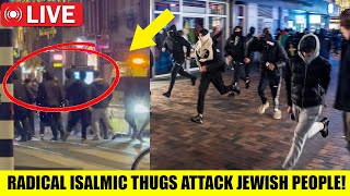 SHOCKING Scenes As Radical Pro Palestine Mob ATTACK Jewish People In Amsterdam [upl. by Imuyam]