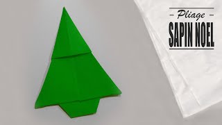 pliage serviette sapin noel origami [upl. by Anitac]