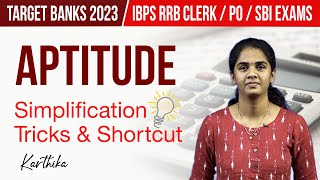 Simplification Tricks amp Shortcuts by Karthika  IBPS RRB ClerkPOSBI Exams  Veranda Race Banking [upl. by Jacob775]