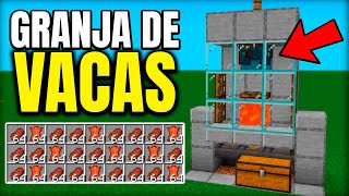 ✅ COMO HACER una GRANJA de VACAS en Minecraft 12131  MCPEXboxPS4Nintendo SwitchWindows10 [upl. by Zampino494]