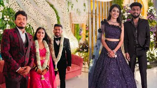 Madhu Gowda Marriage 🧿💗  Madhu Gowda Nikhil Reception ❤️ nidhu wedding [upl. by Zabrine]