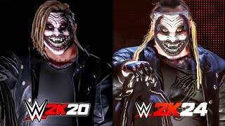 WWE 2K24 The Fiend Entrance Comparison  WWE 2K20 vs WWE 2K24 [upl. by Eelrehpotsirhc]