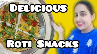 Leftover Roti Snacks  How To Use Leftover Chapati  Roti Pizza [upl. by Aprilette]