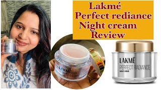 Lakmé perfect rediance night cream review  night cream for brightening skin❤️ [upl. by Greenes]