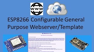 Tech Note 027  ESP8266 GP WEBSERVERWEBSITE TEMPLATE [upl. by Darla78]