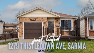 1279 Thistledown Ave Sarnia ON  Rob Longo  Coldwell Banker SW Realty [upl. by Nnylak]