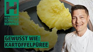 Schnelles Das perfekte Kartoffelpüree Rezept von Steffen Henssler [upl. by Weinreb]