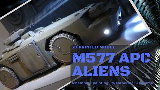 Aliens M577 APC Entrance scene  Full build diorama [upl. by Ttennej]