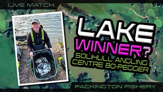 Live Match Fishing Packington Solihull Angling 80Pegger LAKE WINNER [upl. by Bellina]