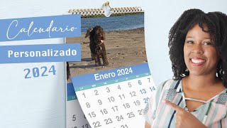 Calendario 2024 Almanaque editable para imprimir  personaliza tu calendario [upl. by Elvina216]