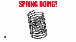 Cartoon Spring Boing Sound Effects  Free Download Copyright Free [upl. by Eanil]