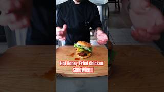 Hot Honey Fried Chicken Sandwich 🔥 🤤 🍯 [upl. by Aissac]