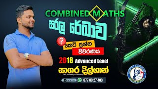 Straight Line සරල රේඛාව   Combined Maths 2018 AL Short Question in Sinhala  Sagara Dilshan [upl. by Bailie]