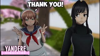 NEW RIVAL AMAI IS OUT BUT I HELP HER  Yandere Simulator [upl. by Arral395]