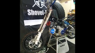 KLX110 Full Mod Build  Inverted Forks  Part 2 [upl. by Nolyad882]