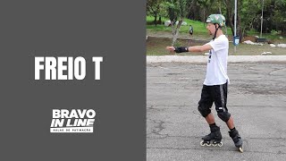 Freio T  Como frear de patins [upl. by Bovill]