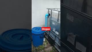 Biogas plant at home biogas digester for home Free gas  Ceo Thiyada [upl. by Gnas]