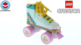 LEGO Creator 31148 Retro Roller Skate – LEGO Speed Build Review [upl. by Yregerg]